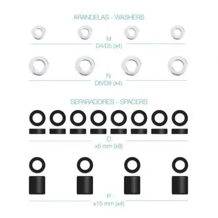 Kit de Montaje Universal TooQ SSK4820 para pantallas con Tornillería - PixelPlaza