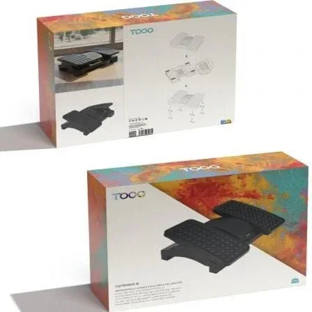 Reposapiés Ajustable/ Inclinable TooQ TQFR0605-B/ 430 x 320 x 105-130 mm - PixelPlaza