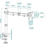 Soporte de Mesa para Monitor TooQ DB1032TN-B/ Giratorio/ Inclinable/ hasta 8kg - PixelPlaza