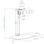 Soporte de Sobremesa para Monitor TooQ DB1127TN-W/ Giratorio/ Inclinable/ hasta 6kg - PixelPlaza