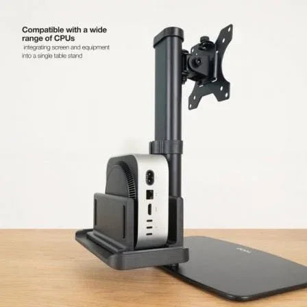 Soporte de Sobremesa para Monitor TooQ DB1128TN-B/ Ajustable/ Giratorio/ Inclinable/ hasta 6kg - PixelPlaza