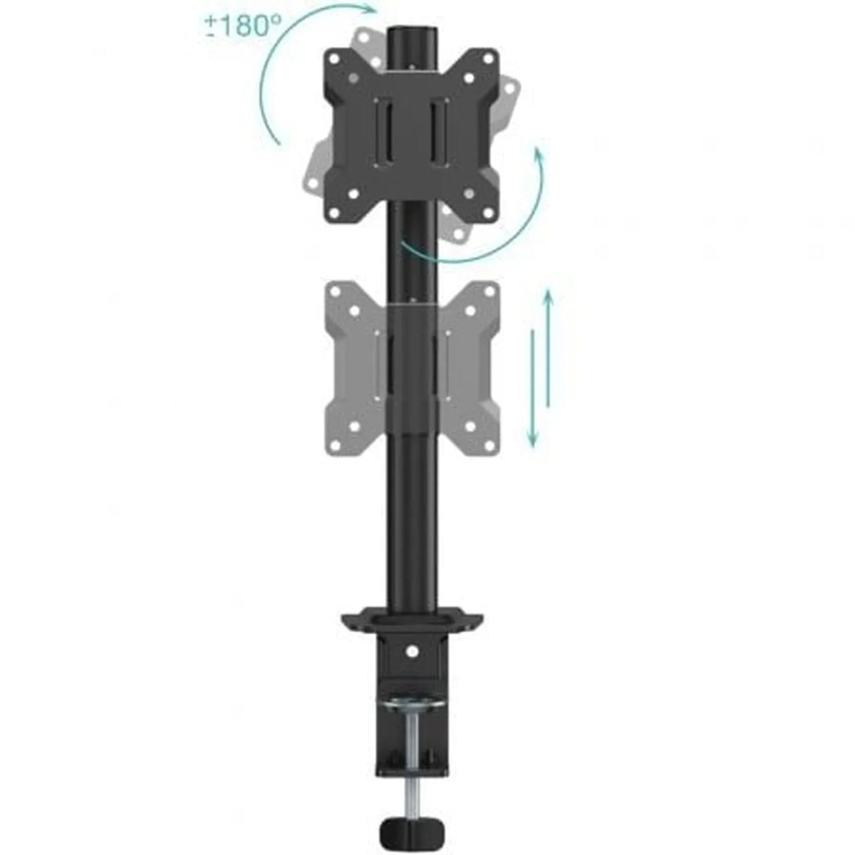 Soporte de Mesa para Monitor TooQ DB1130TN-B/ Giratorio/ Inclinable/ hasta 10kg - PixelPlaza
