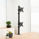 Soporte de Mesa para 2 Monitores TooQ DB1233TNV-B/ Giratorio/ Inclinable/ hasta 8kg - PixelPlaza