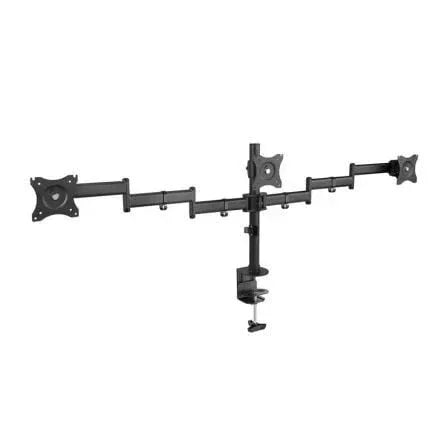 Soporte de Mesa para 3 Monitores TooQ DB1327TN-B/ Giratorio/ Inclinable/ hasta 8kg - PixelPlaza