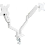 Soporte de Mesa para 2 Monitores TooQ DB1434TNR-W/ Giratorio/ Inclinable/ hasta 10kg - PixelPlaza