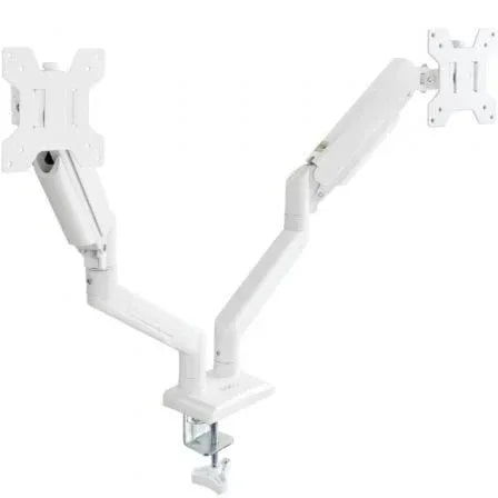Soporte de Mesa para 2 Monitores TooQ DB1434TNR-W/ Giratorio/ Inclinable/ hasta 10kg - PixelPlaza