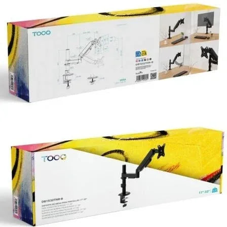 Soporte de Mesa para Monitor TooQ DB1532TNR-B/ Giratorio/ Inclinable/ hasta 9kg - PixelPlaza