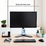 Soporte de Mesa Orientable/ Inclinable Tooq DB1701TN-B para TV y Portátil de 17-32" - PixelPlaza