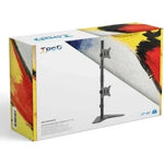 Soporte de Sobremesa para 2 Monitores TooQ DB1703TNV-B/ Giratorio/ Inclinable/ hasta 9kg - PixelPlaza