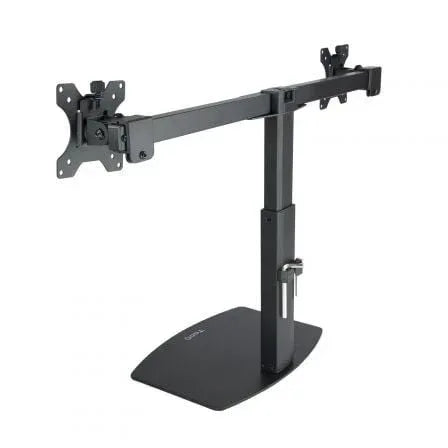 Soporte de Sobremesa para 2 Monitores TooQ DB1727TN-B/ Giratorio/ Inclinable/ hasta 6kg - PixelPlaza