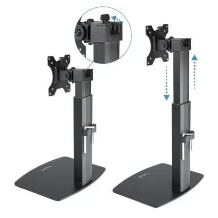 Soporte de Sobremesa para Monitor TooQ DB1732TN-B/ Giratorio/ Inclinable/ hasta 7kg - PixelPlaza