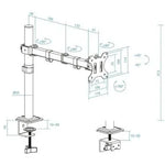 Soporte de Mesa para Monitor TooQ DB1801TN-B/ Giratorio/ Inclinable/ hasta 8kg - PixelPlaza