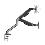 Soporte de Mesa para Monitor TooQ DB4032TNR-G/ Giratorio/ Inclinable/ hasta 9kg - PixelPlaza