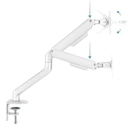 Soporte de Mesa para Monitor TooQ DB4032TNR-W/ Giratorio/ Inclinable/ hasta 9kg - PixelPlaza