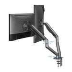 Soporte de Mesa para 2 Monitores TooQ DB4132TNR-G/ Giratorio/ Inclinable/ hasta 9kg - PixelPlaza