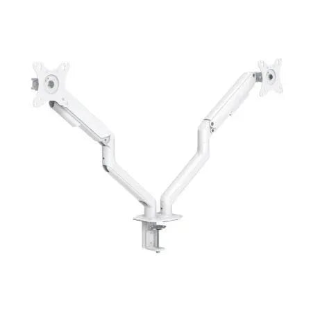 Soporte de Mesa para 2 Monitores TooQ DB4132TNR-W/ Giratorio/ Inclinable/ hasta 9kg - PixelPlaza