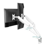 Soporte de Mesa para 2 Monitores TooQ DB4132TNR-W/ Giratorio/ Inclinable/ hasta 9kg - PixelPlaza