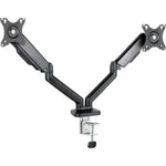 Soporte de Mesa para 2 Monitores TooQ DB5132TNR-B/ Giratorio/ Inclinable/ hasta 9kg - PixelPlaza
