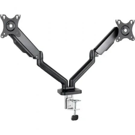 Soporte de Mesa para 2 Monitores TooQ DB5132TNR-B/ Giratorio/ Inclinable/ hasta 9kg - PixelPlaza