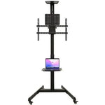 Soporte de Suelo Inclinable con Ruedas TooQ FS1184M-B para TV de 35-70"/ hasta 70kg - PixelPlaza