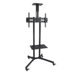 Soporte de Suelo Inclinable/ Ajustable TooQ FS1470M-B para TV de 37-70"/ hasta 50kg - PixelPlaza