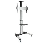 Soporte de Suelo Inclinable/ Ajustable con Ruedas TooQ FS1870M-B para TV de 37-70"/ hasta 50kg - PixelPlaza