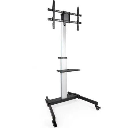 Soporte de Suelo Inclinable/ Ajustable con Ruedas TooQ FS1886M-B para TV de 37-86"/ hasta 50kg - PixelPlaza