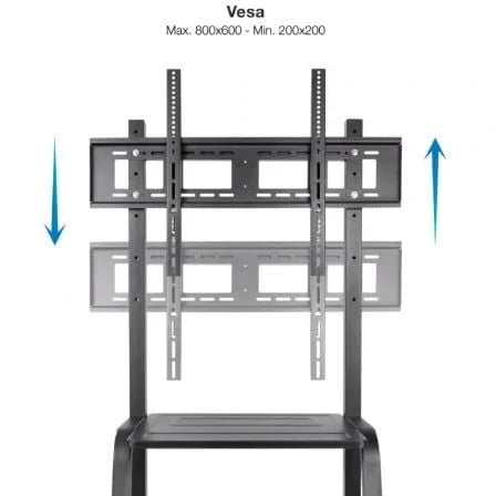 Soporte de Suelo Ajustable con Ruedas TooQ FS20101M-B para TV de 37-100"/ hasta 150kg - PixelPlaza
