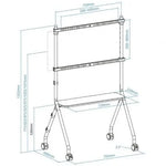 Soporte de Suelo con Ruedas TooQ iLOVE FS20207M-W para TV de 49-80"/ hasta 50kg - PixelPlaza
