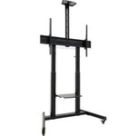 Soporte de Suelo Inclinable con Ruedas TooQ FS20406HM-B para TV de 60-100"/ hasta 120kg - PixelPlaza