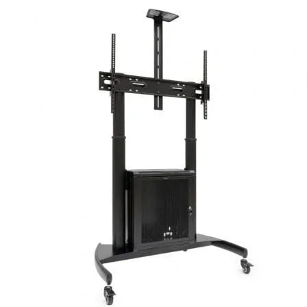 Soporte de Suelo Inclinable con Ruedas TooQ Narnia FS20500M-B para TV de 60-100"/ hasta 100kg - PixelPlaza