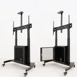 Soporte de Suelo Inclinable con Ruedas TooQ Narnia FS20500M-B para TV de 60-100"/ hasta 100kg - PixelPlaza