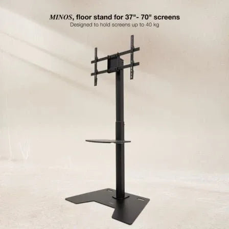 Soporte de Suelo Rotatorio/Ajustable TooQ FS2284M-B para TV de 37-70"/ hasta 70kg - PixelPlaza