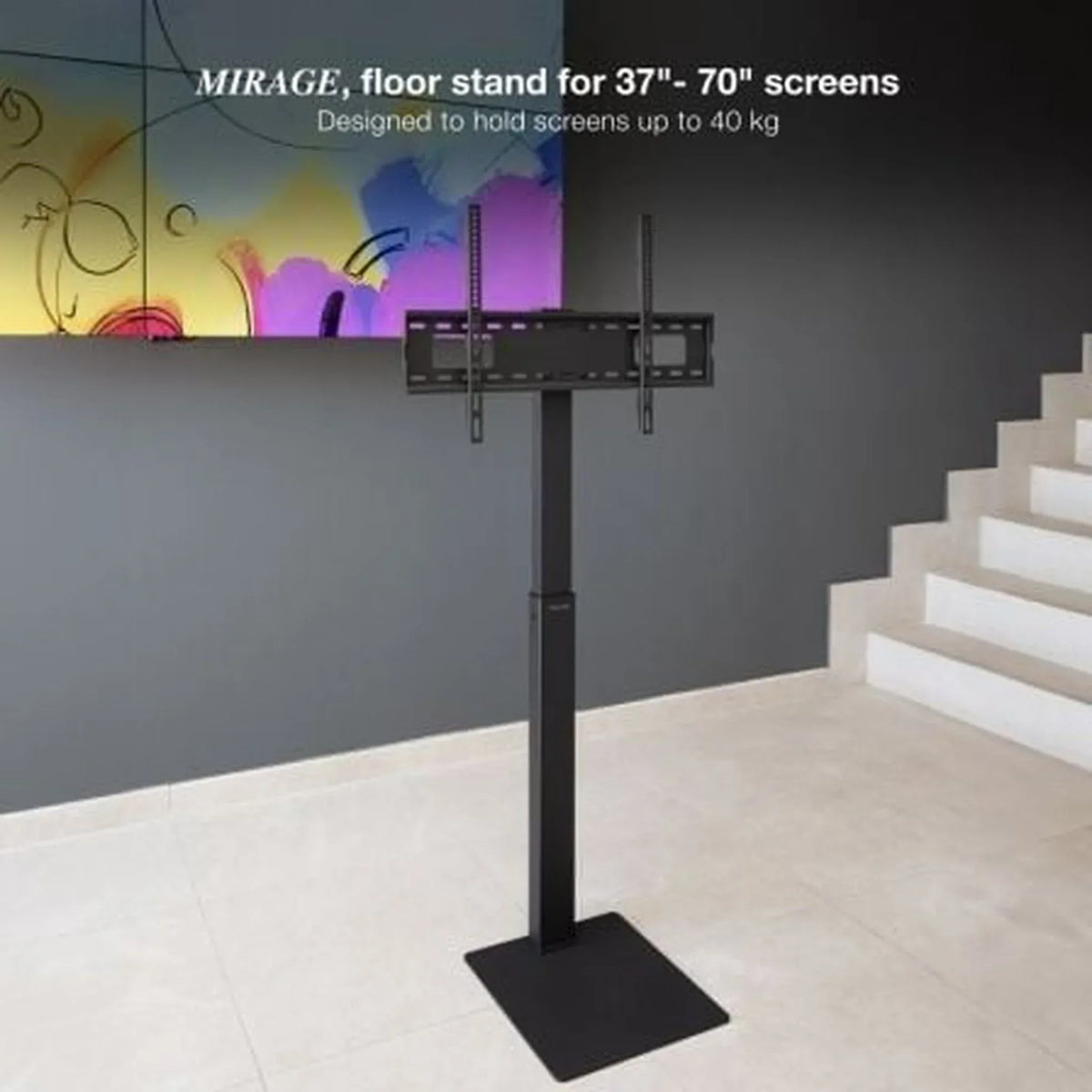 Soporte de Suelo TooQ FS2285M-B para TV de 37-70"/ hasta 40kg - PixelPlaza