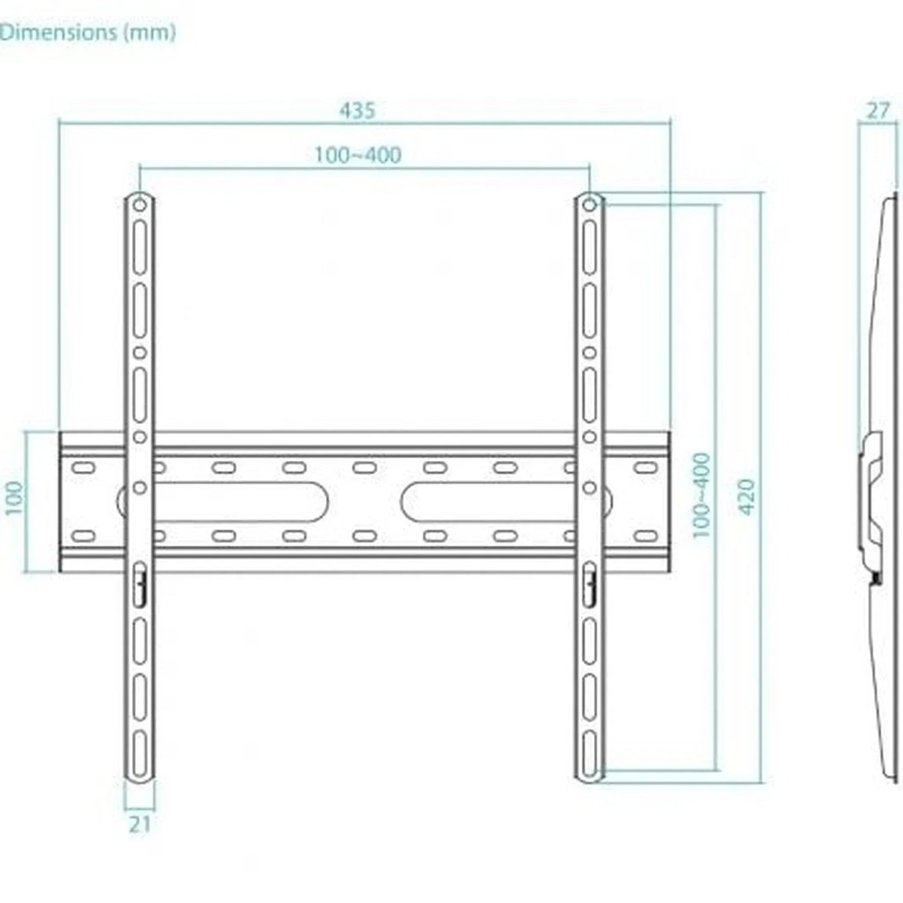 Soporte de Pared Fijo TooQ LP1072F-B para TV de 32-70"/ hasta 45kg - PixelPlaza