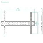 Soporte de Pared Inclinable TooQ LP1082F-B para TV de 37-80"/ hasta 45kg - PixelPlaza