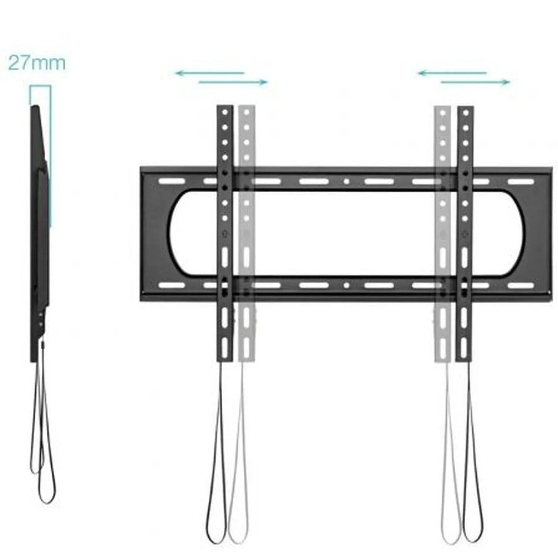 Soporte de Pared TooQ LP1084F-B para TV de 37-80"/ hasta 80kg - PixelPlaza
