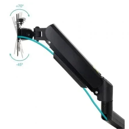 Soporte de Pared para Monitor TooQ LP1334TNR-B/ Giratorio/ Inclinable/ Rotatorio/ hasta 10kg - PixelPlaza