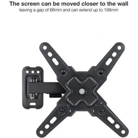 Soporte de Pared Extensible/ Giratorio/ Inclinable TooQ LP1343TN-B para TV de 13-43"/ hasta 20kg - PixelPlaza