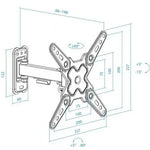 Soporte de Pared Extensible/ Giratorio/ Inclinable TooQ LP1343TN-B para TV de 13-43"/ hasta 20kg - PixelPlaza