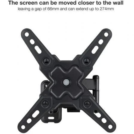 Soporte de Pared Extensible/ Giratorio/ Inclinable TooQ LP1344TN-B para TV de 13-43"/ hasta 20kg - PixelPlaza