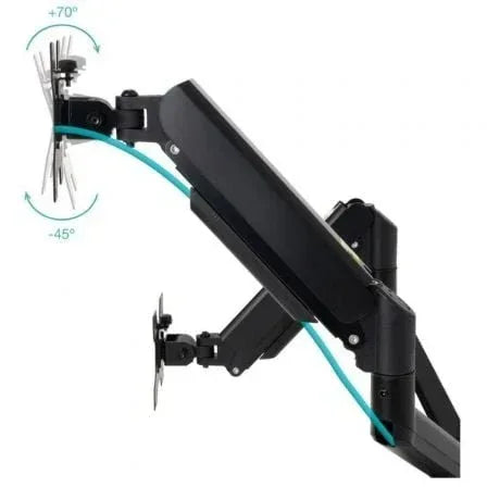 Soporte de Pared para 2 Monitores TooQ LP1434TNR-B/ Giratorio/ Inclinable/ Rotatorio/ hasta 10kg - PixelPlaza