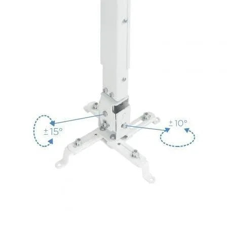 Soporte de Techo para Proyector TooQ PJ2012T-W/ Inclinable/ hasta 20kg - PixelPlaza