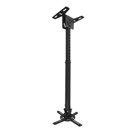 Soporte de Techo para Proyector TooQ PJ3030TN-B/ Inclinable/ Giratorio/ Nivelable/ hasta 20kg - PixelPlaza