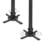 Soporte de Techo para Proyector TooQ PJ3030TN-B/ Inclinable/ Giratorio/ Nivelable/ hasta 20kg - PixelPlaza