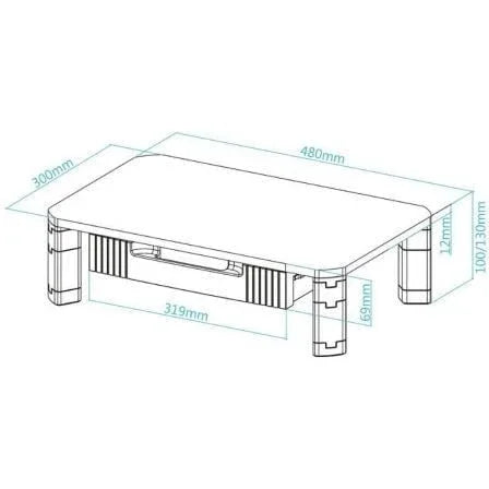 Soporte para Monitor TooQ TQMMPD02/ hasta 20kg - PixelPlaza