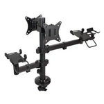 Soporte de Mesa para 2 Monitores, TPV, Impresora, Términal y Lector TooQ TQPM0002/ Giratorio/ Inclinable/ hasta 9kg - PixelPlaza