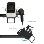 Soporte de Mesa para 2 Monitores, TPV, Impresora, Términal y Lector TooQ TQPM0002/ Giratorio/ Inclinable/ hasta 9kg - PixelPlaza