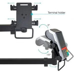 Soporte de Mesa para TPV 2 Monitores TooQ TQPM0003/ Giratorio/ Inclinable/ Rotatorio/ hasta 9kg - PixelPlaza