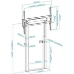 Soporte de Pared Fijo/ Suelo TooQ HIPERIÓN FS2280M-B para TV de 55-100"/ hasta 120kg - PixelPlaza